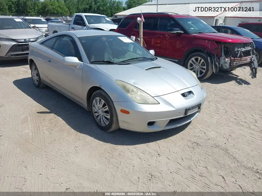 2001 Toyota Celica Gt VIN: JTDDR32TX10071241 Lot: 45266598