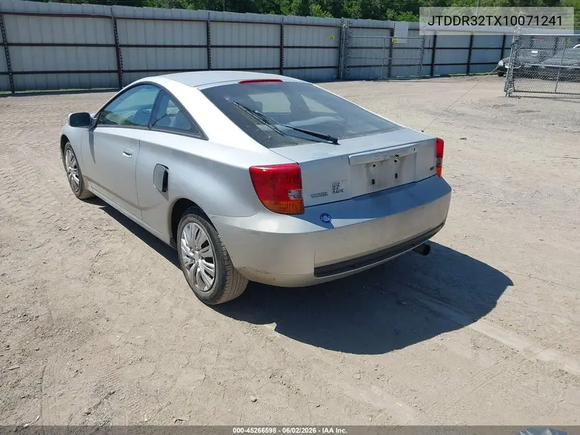 2001 Toyota Celica Gt VIN: JTDDR32TX10071241 Lot: 45266598