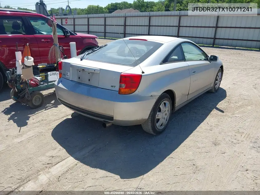 2001 Toyota Celica Gt VIN: JTDDR32TX10071241 Lot: 45266598