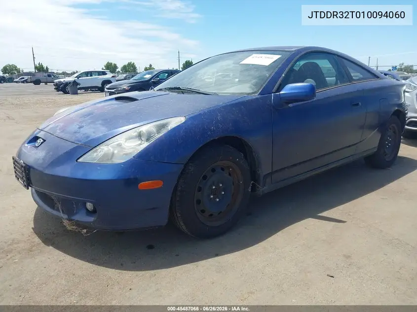 2001 Toyota Celica Gt VIN: JTDDR32T010094060 Lot: 45487066