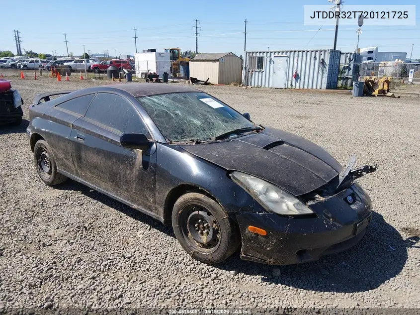 2002 Toyota Celica Gt VIN: JTDDR32T720121725 Lot: 45166051