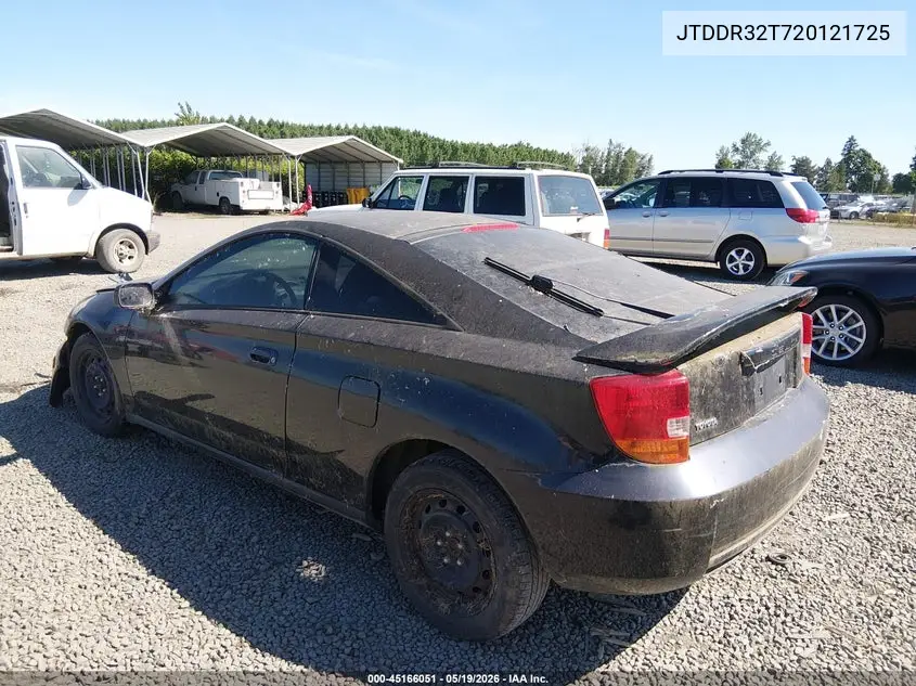 2002 Toyota Celica Gt VIN: JTDDR32T720121725 Lot: 45166051