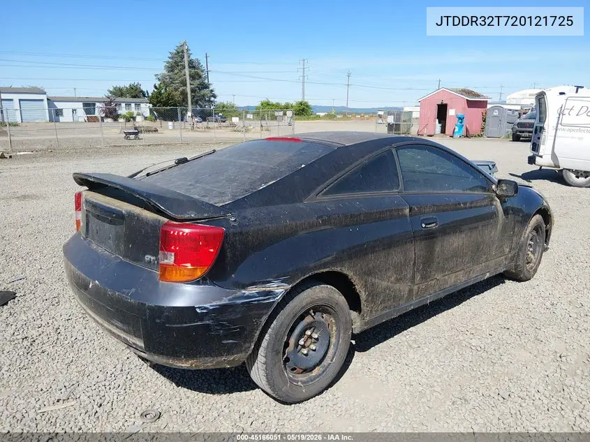 2002 Toyota Celica Gt VIN: JTDDR32T720121725 Lot: 45166051