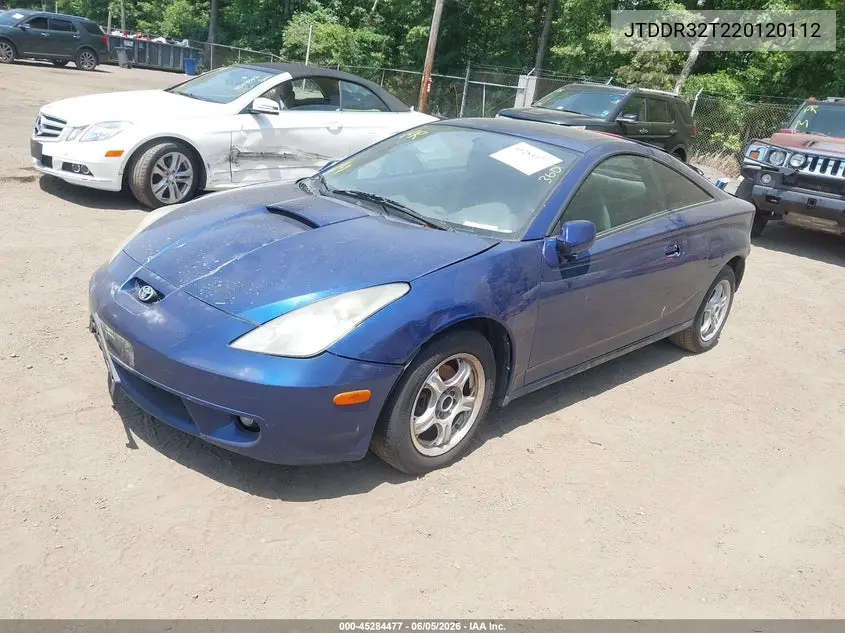 2002 Toyota Celica Gt VIN: JTDDR32T220120112 Lot: 45284477