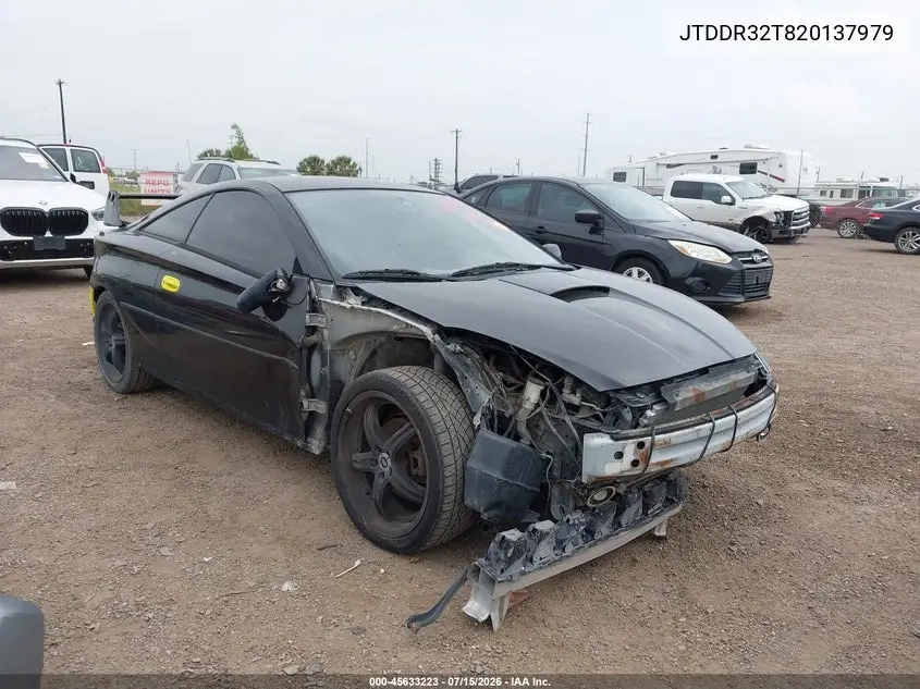 2002 Toyota Celica Gt VIN: JTDDR32T820137979 Lot: 45633223