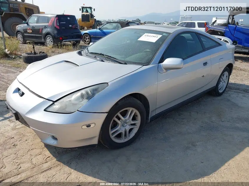 2002 Toyota Celica Gt VIN: JTDDR32T120117900 Lot: 45661864