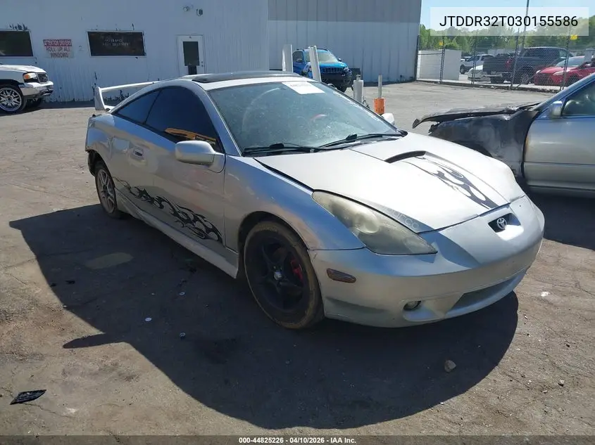 2003 Toyota Celica Gt VIN: JTDDR32T030155586 Lot: 44825226