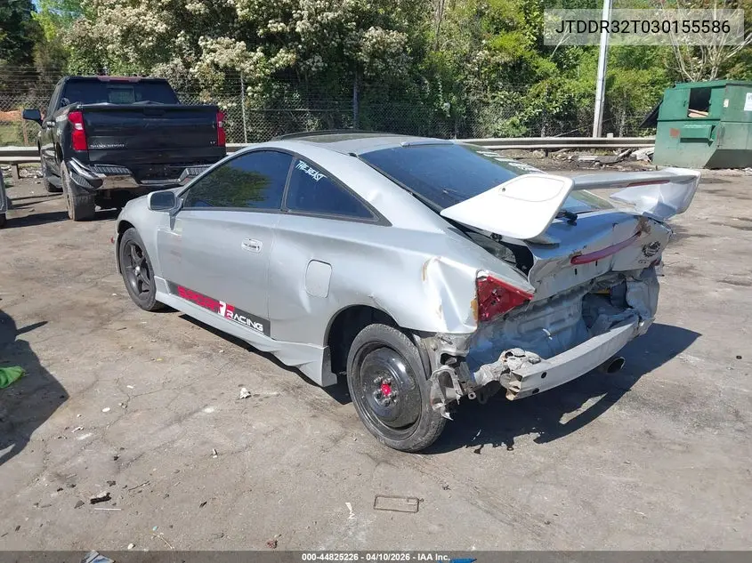 2003 Toyota Celica Gt VIN: JTDDR32T030155586 Lot: 44825226