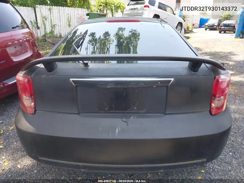 2003 Toyota Celica Gt VIN: JTDDR32T930143372 Lot: 45527140