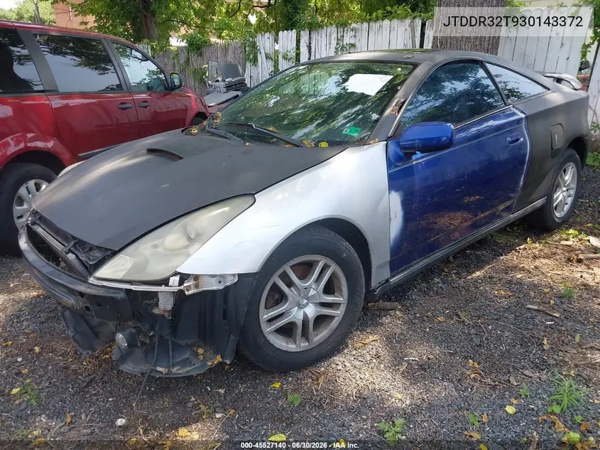 2003 Toyota Celica Gt VIN: JTDDR32T930143372 Lot: 45527140