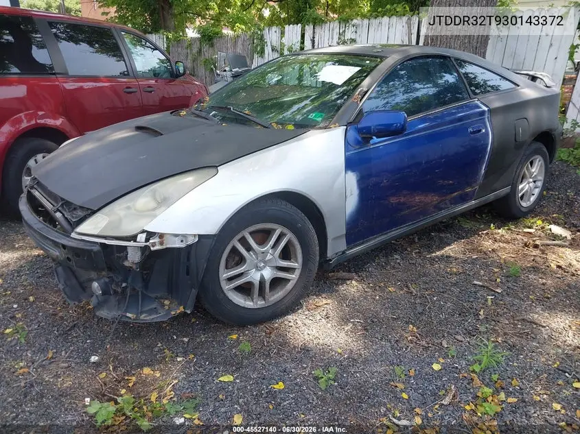 2003 Toyota Celica Gt VIN: JTDDR32T930143372 Lot: 45527140