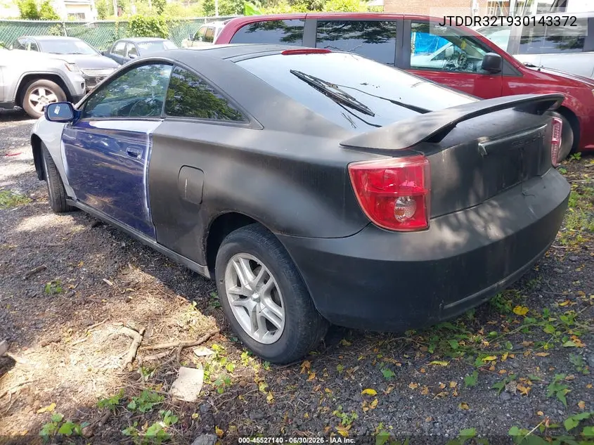 2003 Toyota Celica Gt VIN: JTDDR32T930143372 Lot: 45527140