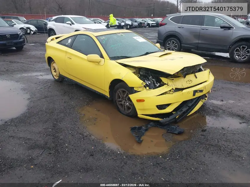 2004 Toyota Celica Gt VIN: JTDDR32T540175379 Lot: 44558697