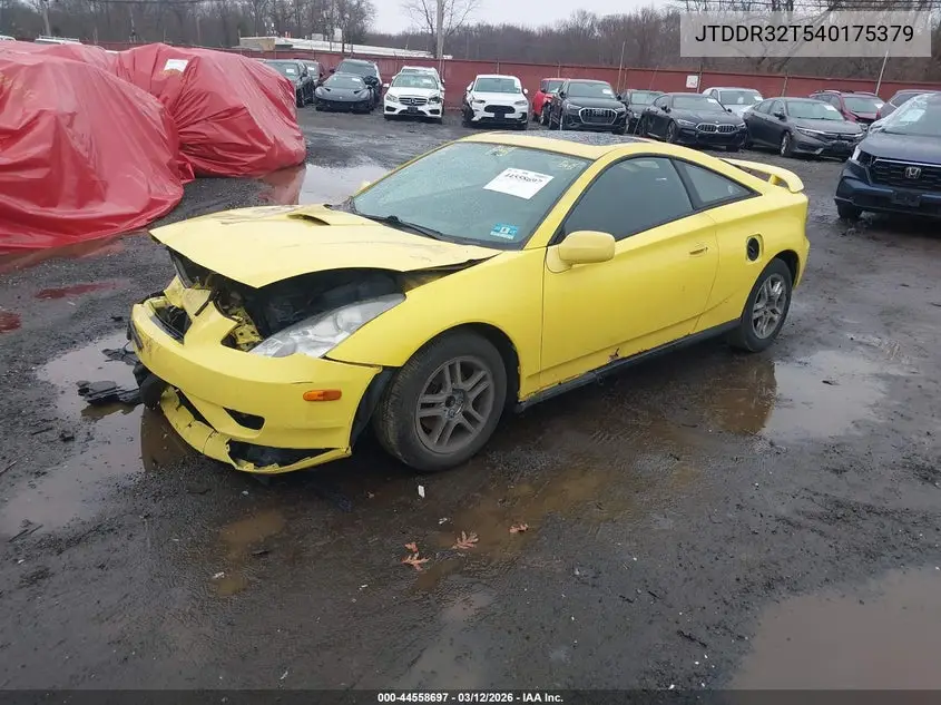 2004 Toyota Celica Gt VIN: JTDDR32T540175379 Lot: 44558697