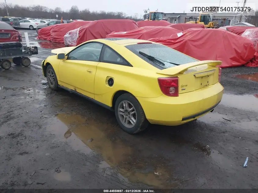 2004 Toyota Celica Gt VIN: JTDDR32T540175379 Lot: 44558697
