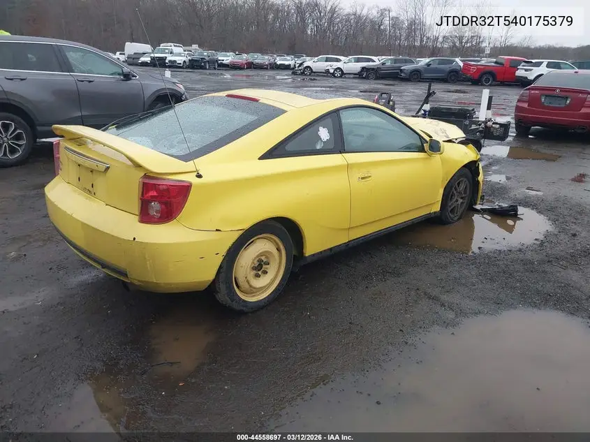 2004 Toyota Celica Gt VIN: JTDDR32T540175379 Lot: 44558697