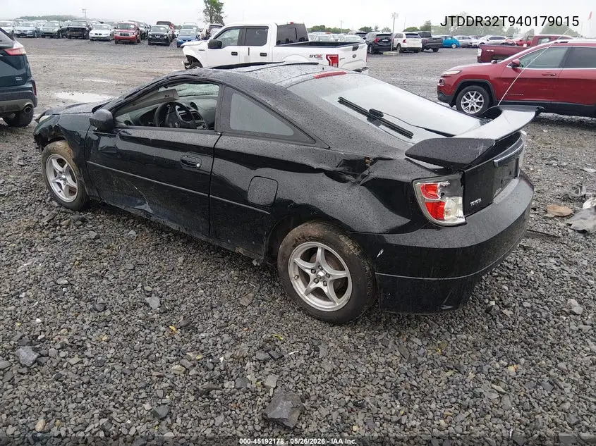 2004 Toyota Celica Gt VIN: JTDDR32T940179015 Lot: 45192178