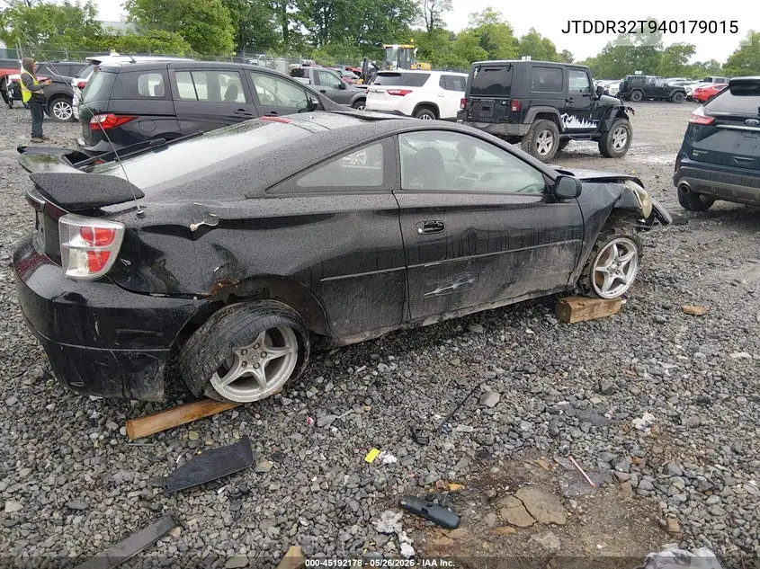 2004 Toyota Celica Gt VIN: JTDDR32T940179015 Lot: 45192178