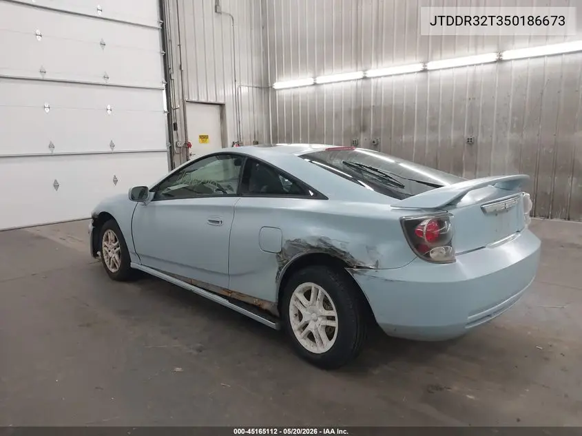 2005 Toyota Celica Gt VIN: JTDDR32T350186673 Lot: 45165112