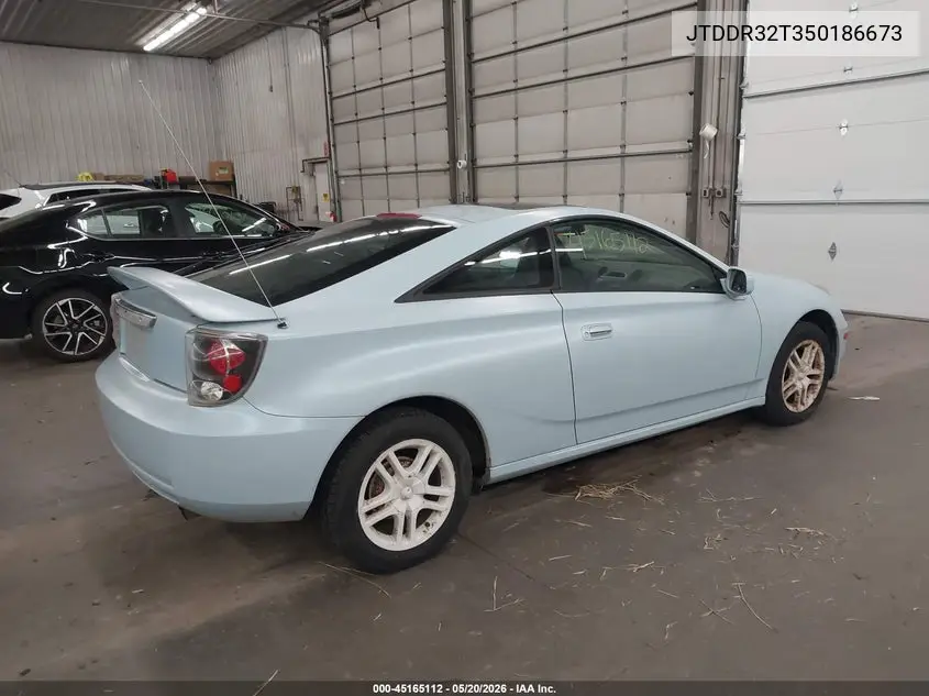 2005 Toyota Celica Gt VIN: JTDDR32T350186673 Lot: 45165112
