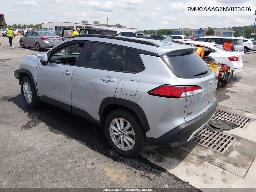 2022 Toyota Corolla Cross Le VIN: 7MUCAAAG6NV023076 Lot: 45468052