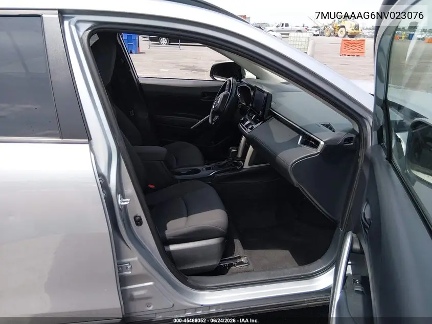2022 Toyota Corolla Cross Le VIN: 7MUCAAAG6NV023076 Lot: 45468052