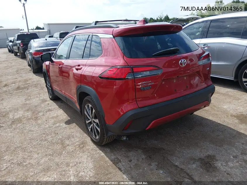 2022 Toyota Corolla Cross Xle VIN: 7MUDAAAG6NV014365 Lot: 45472523