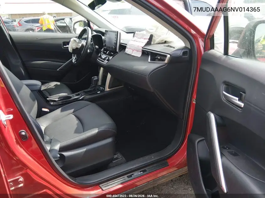 2022 Toyota Corolla Cross Xle VIN: 7MUDAAAG6NV014365 Lot: 45472523