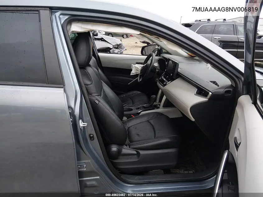 2022 Toyota Corolla Cross L VIN: 7MUAAAAG8NV006819 Lot: 45622462