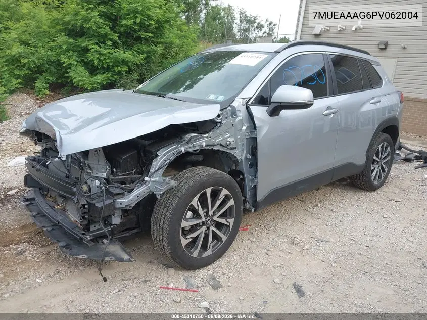 2023 Toyota Corolla Cross Xle VIN: 7MUEAAAG6PV062004 Lot: 45310750