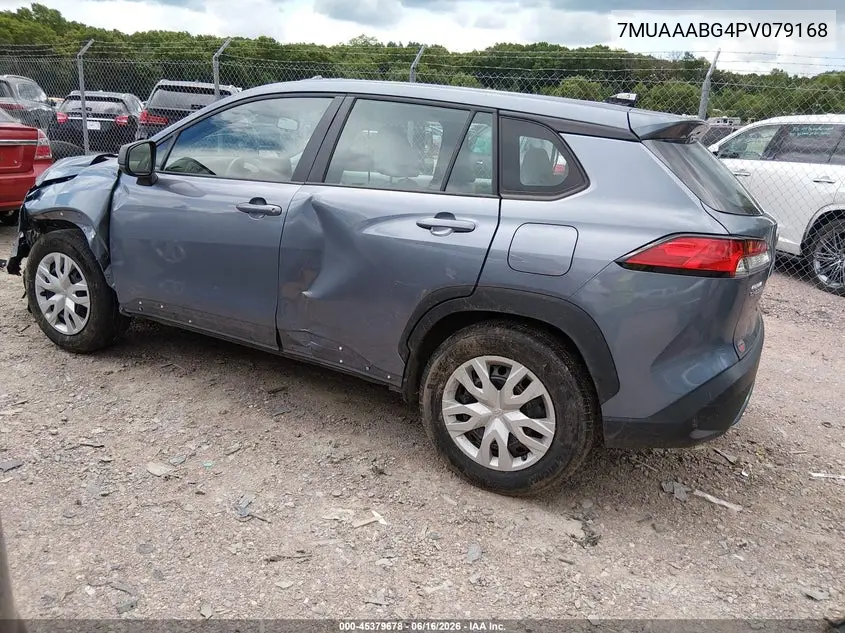 2023 Toyota Corolla Cross L VIN: 7MUAAABG4PV079168 Lot: 45379678