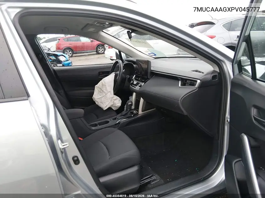 2023 Toyota Corolla Cross Le VIN: 7MUCAAAGXPV045777 Lot: 45384619