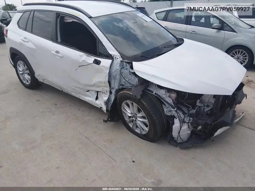 2023 Toyota Corolla Cross Le VIN: 7MUCAAAG7PV059927 Lot: 45454521