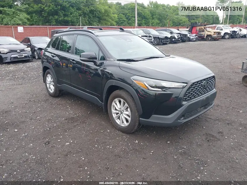 2023 Toyota Corolla Cross Le VIN: 7MUBAABG1PV051316 Lot: 45456219