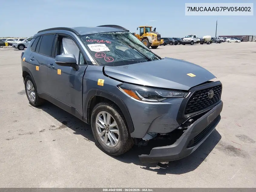 2023 Toyota Corolla Cross Le VIN: 7MUCAAAG7PV054002 Lot: 45481896
