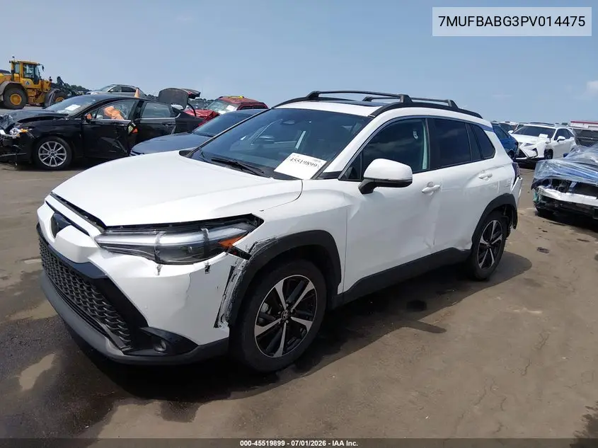 2023 Toyota Corolla Cross Hybrid Xse VIN: 7MUFBABG3PV014475 Lot: 45519899