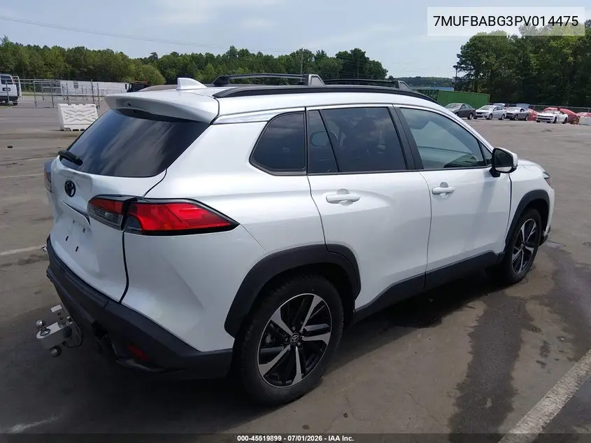 2023 Toyota Corolla Cross Hybrid Xse VIN: 7MUFBABG3PV014475 Lot: 45519899