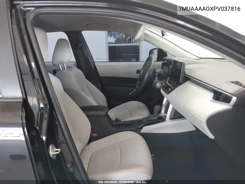 2023 Toyota Corolla Cross L VIN: 7MUAAAAGXPV037816 Lot: 45528649
