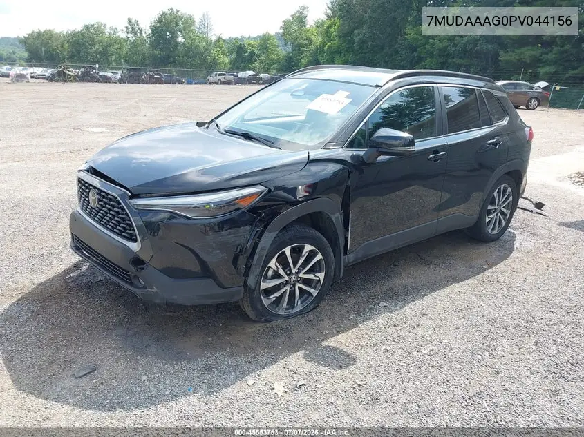 2023 Toyota Corolla Cross Xle VIN: 7MUDAAAG0PV044156 Lot: 45553753