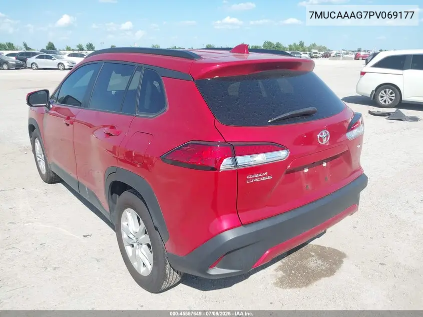 2023 Toyota Corolla Cross Le VIN: 7MUCAAAG7PV069177 Lot: 45557649
