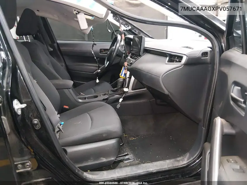 2023 Toyota Corolla Cross Le VIN: 7MUCAAAGXPV057671 Lot: 45560586