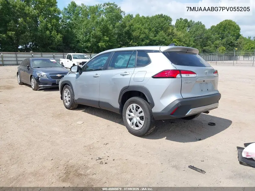 2023 Toyota Corolla Cross L VIN: 7MUAAABG7PV055205 Lot: 45565679