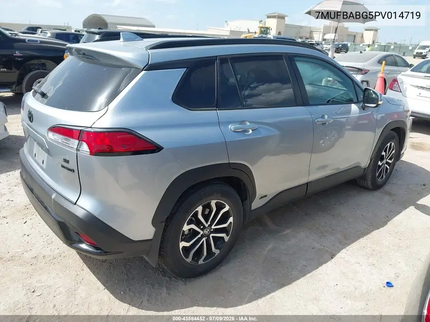 2023 Toyota Corolla Cross Hybrid Se VIN: 7MUFBABG5PV014719 Lot: 45584452
