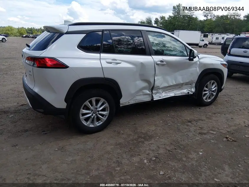 2023 Toyota Corolla Cross Le VIN: 7MUBAABG8PV069344 Lot: 45588779
