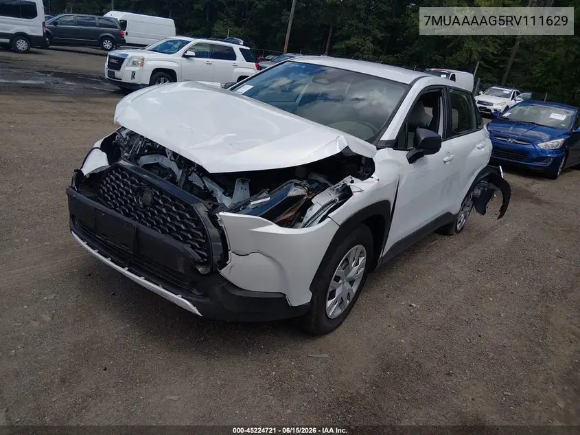 2024 Toyota Corolla Cross L VIN: 7MUAAAAG5RV111629 Lot: 45224721
