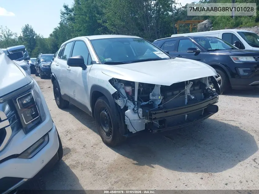 2024 Toyota Corolla Cross L VIN: 7MUAAABG8RV101028 Lot: 45491076
