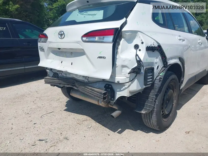 2024 Toyota Corolla Cross L VIN: 7MUAAABG8RV101028 Lot: 45491076