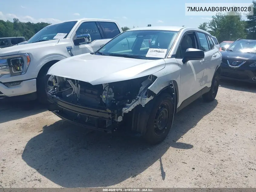 2024 Toyota Corolla Cross L VIN: 7MUAAABG8RV101028 Lot: 45491076