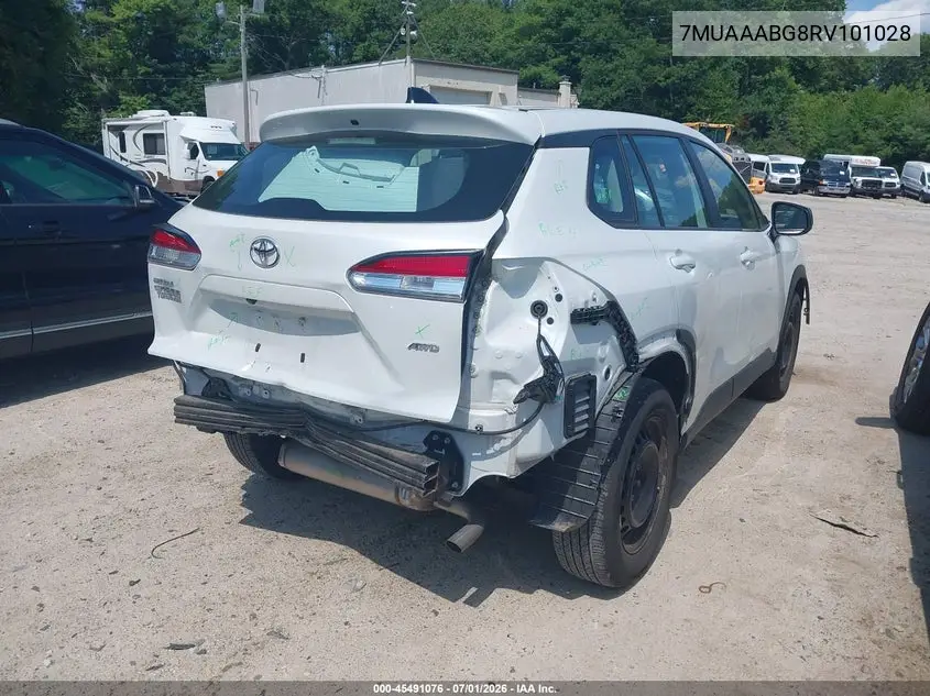 2024 Toyota Corolla Cross L VIN: 7MUAAABG8RV101028 Lot: 45491076