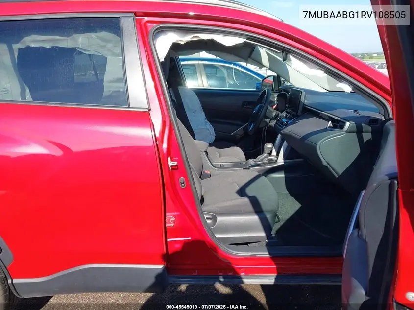 2024 Toyota Corolla Cross Le VIN: 7MUBAABG1RV108505 Lot: 45545019